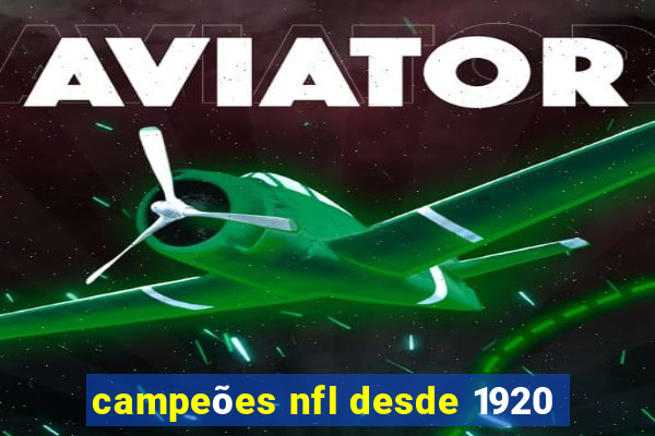 campeões nfl desde 1920